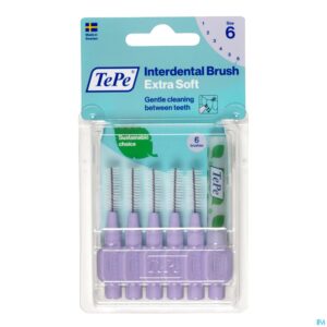 Packshot Tepe Interdental Brush 1,1mm Purple X-soft 6