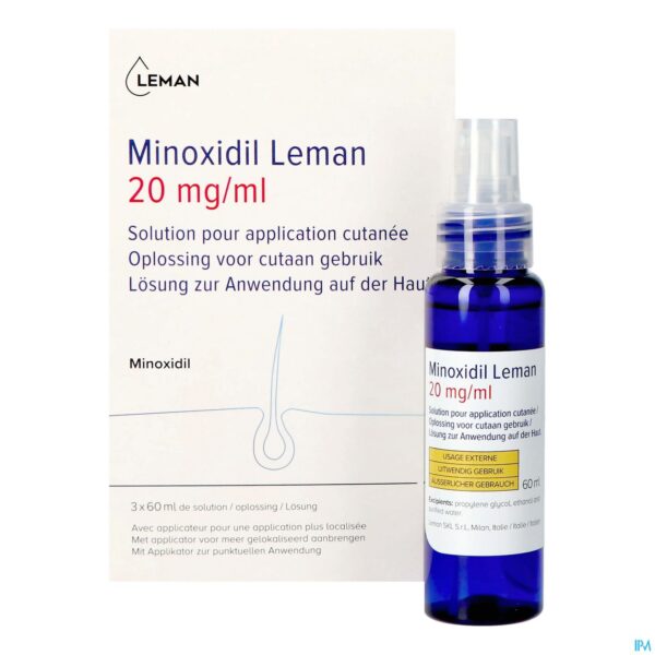 Productshot Minoxidil Leman 20mg/ml Opl Cutaan Gebruik 3