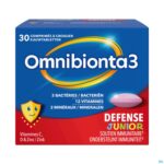 Packshot Omnibionta 3 Defense Junior Kauwtabl 30