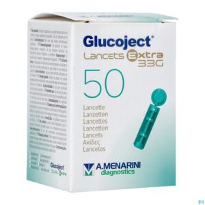 Packshot Glucoject l.extra 33g Lancetten 50