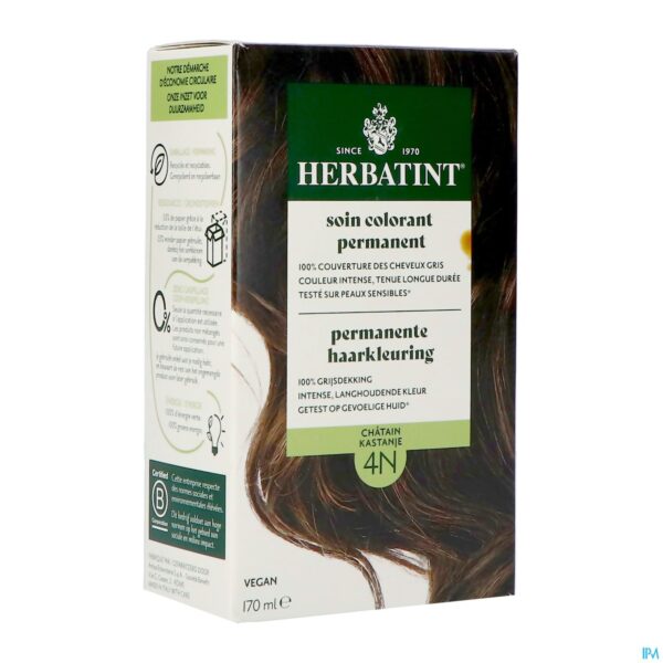 Packshot Herbatint 4n Kastanje 170ml Packshot Herbatint 4n Kastanje 170ml