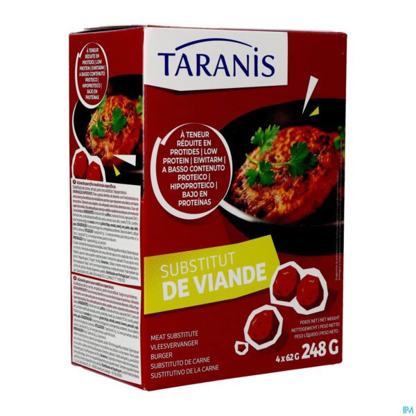 Packshot Taranis Vlees Vervanger 4x62g