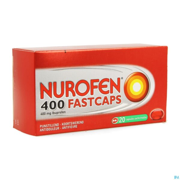 Packshot Nurofen 400 Fastcaps Caps 20x400mg