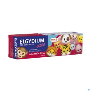 Packshot Elgydium Tandpasta Kids Emoji Frisse Aardb.50ml Nf