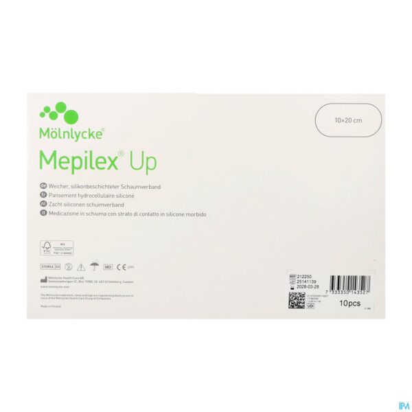 Packshot Mepilex Up 10x20cm 10 212250 Packshot Mepilex Up 10x20cm 10 212250