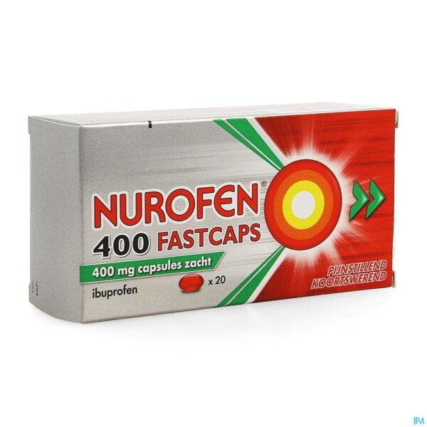 Packshot Nurofen 400 Fastcaps Caps 20x400mg
