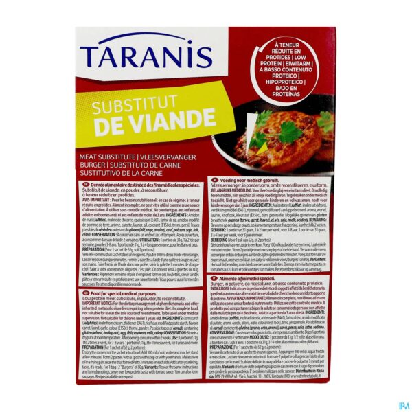 Packshot Taranis Vlees Vervanger 4x62g