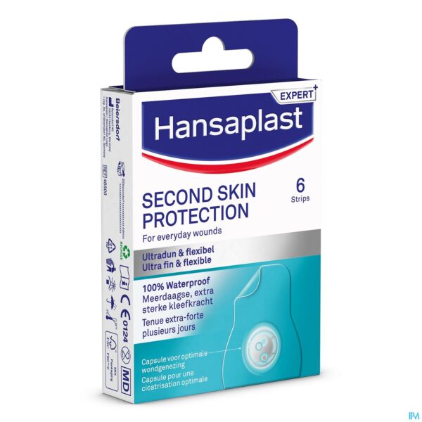 Packshot Hansaplast Second Skin Protection 6 Strips Packshot Hansaplast Second Skin Protection 6 Strips