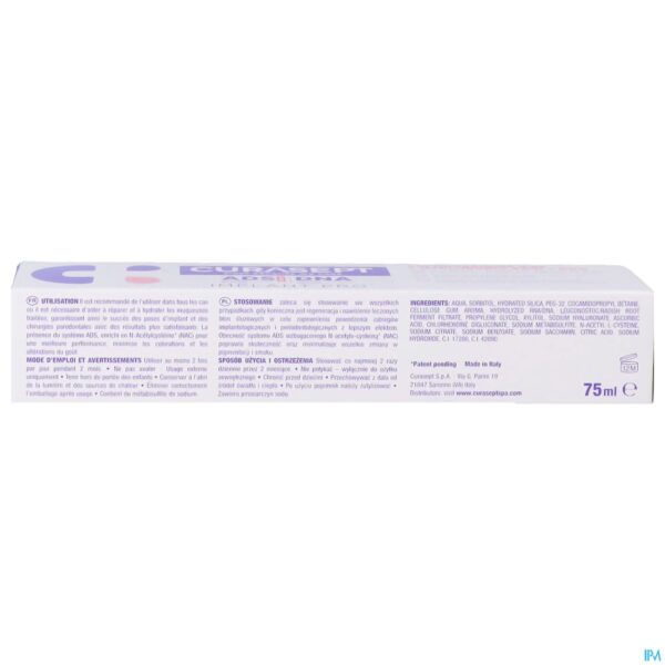 Packshot Curasept Ads Dna 720 Implant Pro Toothpaste 75ml