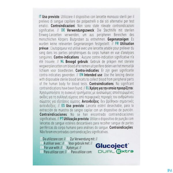 Packshot Glucoject l.extra 33g Lancetten 50