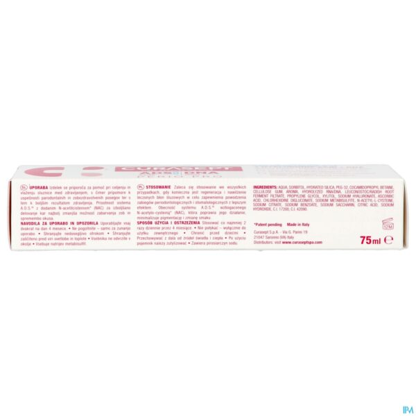 Packshot Curasept Ads Dna 712 Perio Pro Toothpaste 75ml