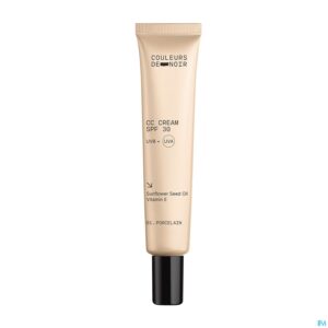 Productshot Couleurs De Noir Cc Cream Spf30 01 Porcel. 30ml