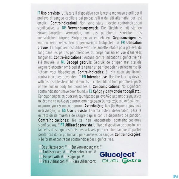 Packshot Glucoject l.extra 33g Lancetten 50