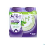 Packshot Fortimel Plantbased Protein Romige Erwt 4x200ml
