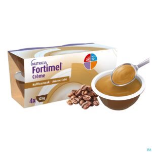 Packshot Fortimel Creme Koffie 4x125g