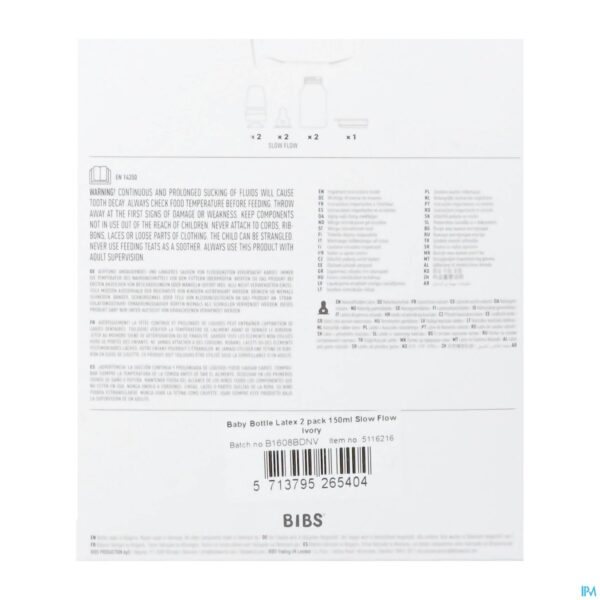 Packshot Bibs Zuigfles Duopack Complete Set Ivory 150ml