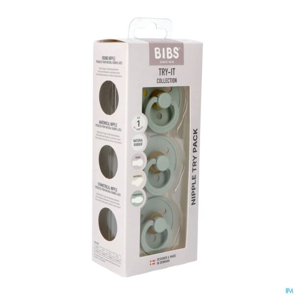 Packshot Bibs 1 Try Kit Sage 3 Prod. Packshot Bibs 1 Try Kit Sage 3 Prod.