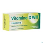 Packshot Vitamine D Will 25000ie Zachte Caps 24