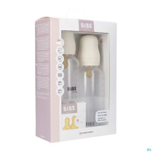 Packshot Bibs Zuigfles Grow&flow Combipack Ivory