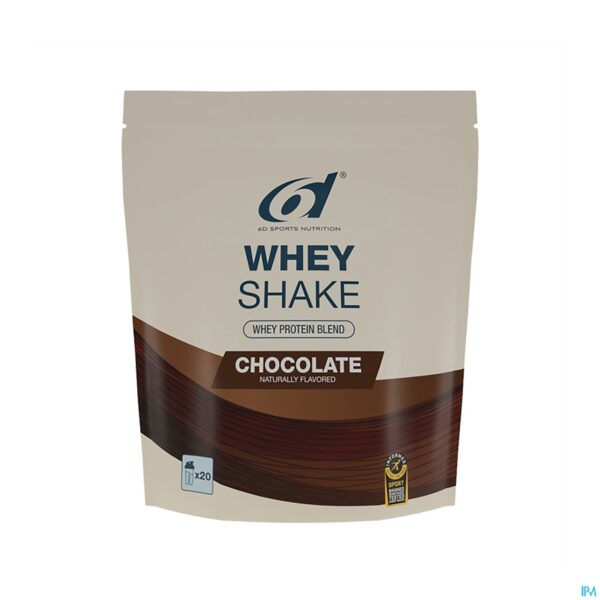 Packshot 6d Whey Shake Chocolate Pdr 500g Packshot 6d Whey Shake Chocolate Pdr 500g