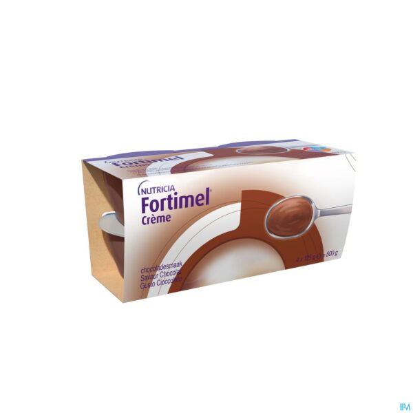 Packshot Fortimel Creme Chocolade 4x125g