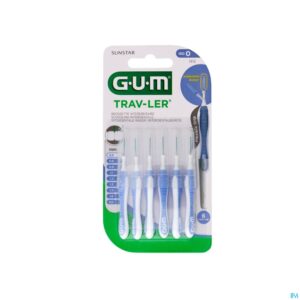 Packshot Gum Trav-ler Interdent.borsteltje 0,6mm 6 1312m6