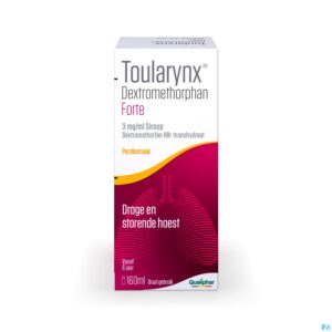 Packshot Toularynx Dextromethorphan Forte 3mg/ml Sir. 160ml