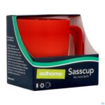 Packshot Sasscup Tremorbeker Waaier Rood 150ml