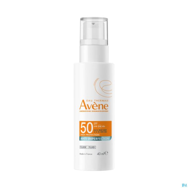 Productshot Avene Zon Spf50 A/imperfection Fluide 40ml Productshot Avene Zon Spf50 A/imperfection Fluide 40ml