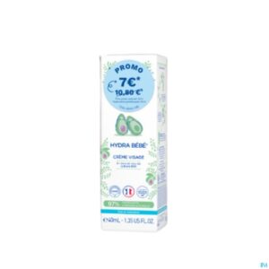 Packshot Mustela Pn Hydra Baby Gelaatcreme 40ml Promo