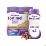 Packshot Fortimel Protein 2kcal Moka 4x200ml