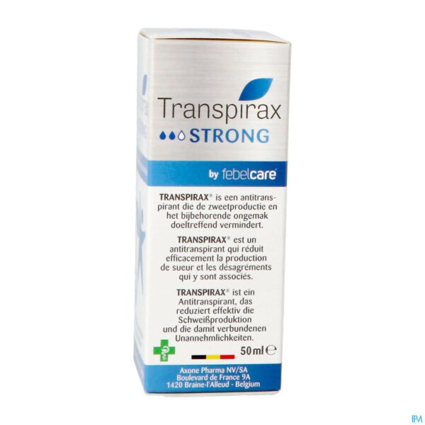 Packshot Transpirax Strong Roller 50ml + Douchegel 30ml