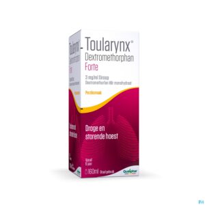Packshot Toularynx Dextromethorphan Forte 3mg/ml Sir. 160ml