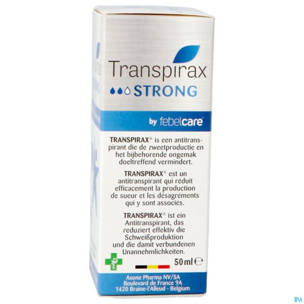 Packshot Transpirax Strong Roller 50ml + Douchegel 30ml