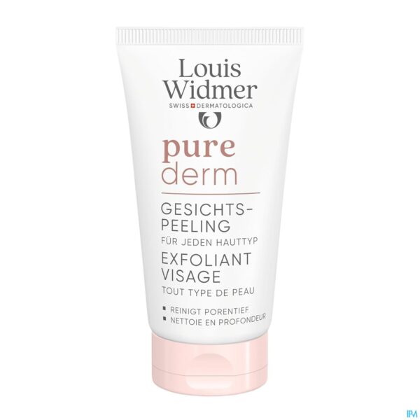 Productshot Widmer Purederm Gezichtspeeling Zonder Parfum 50ml