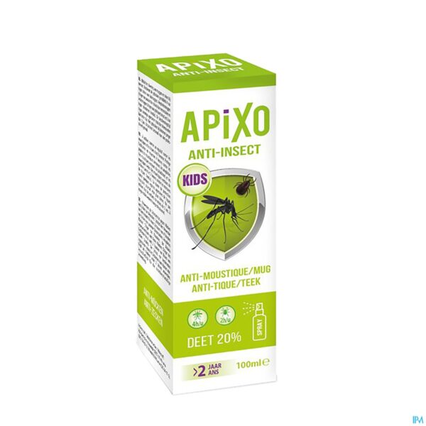 Packshot Apixo A/insect Deet 20% Kids Spray 100ml