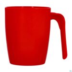 Productshot Sasscup Tremorbeker Waaier Rood 150ml