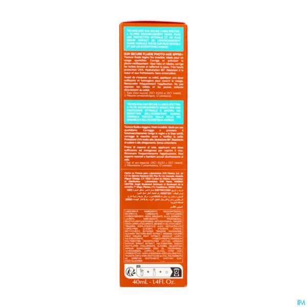 Packshot Svr Sun Secure Fluide Photo-age Spf50+ 40ml
