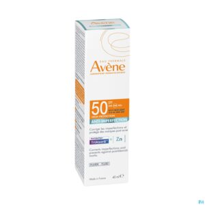 Packshot Avene Zon Spf50 A/imperfection Fluide 40ml