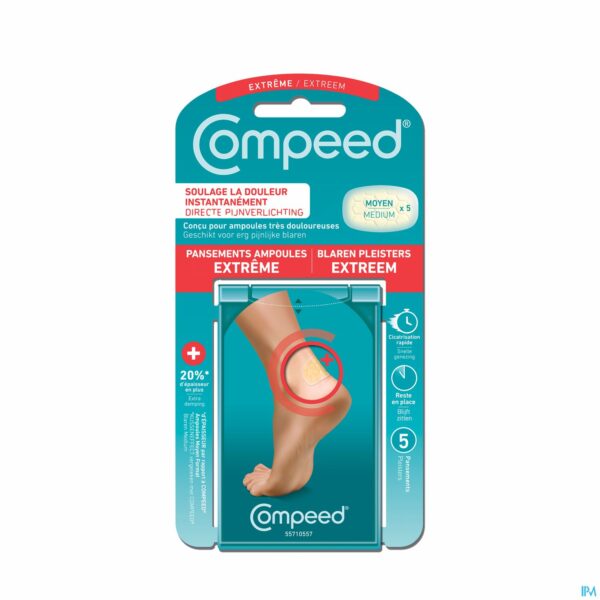 Packshot Compeed Blaren Extreem Verband 5 Packshot Compeed Blaren Extreem Verband 5