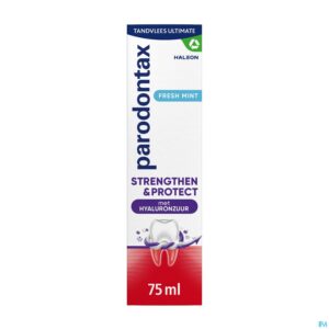 Packshot Parodontax Strenghten&prot. Fresh Mint Tandp. 75ml