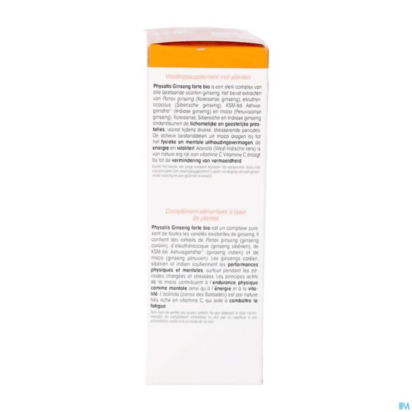 Packshot Physalis Ginseng Forte Tabl 30