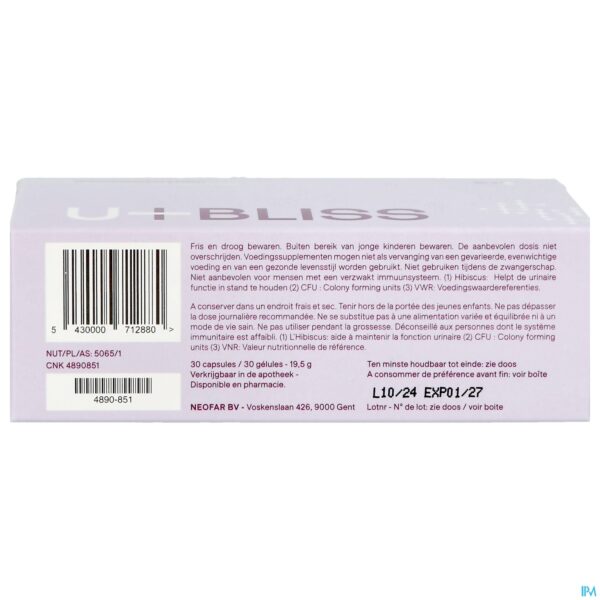 Packshot U-bliss Maagsapresist Caps 30