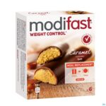 Packshot Modifast Intensive Weight Loss Caramel Bars 6x31g