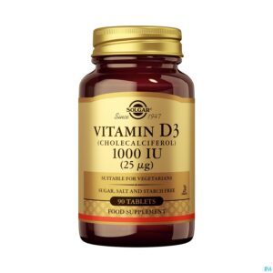 Productshot Solgar Vitamin D-3 25mcg/1000ie Comp 90