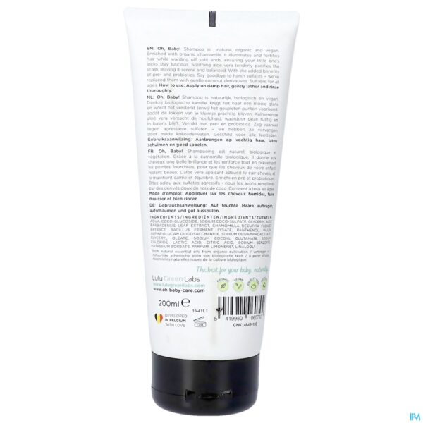 Packshot Oh Baby Shampoo 200ml