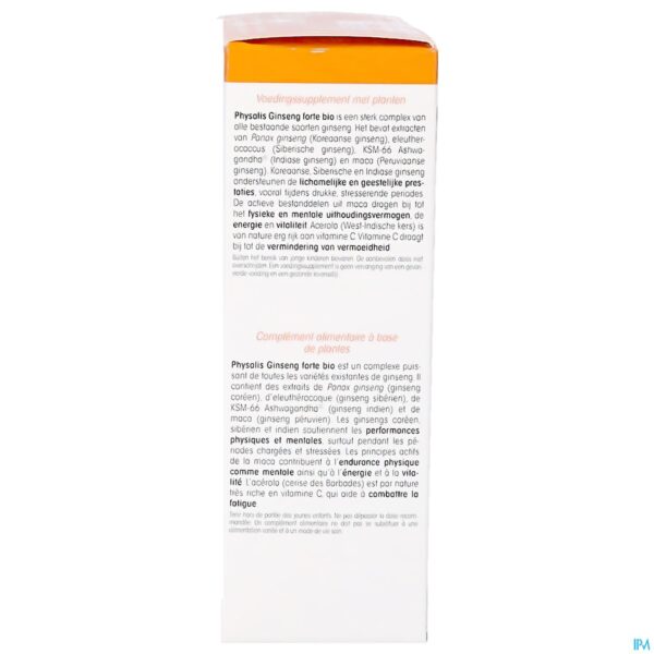 Packshot Physalis Ginseng Forte Tabl 30