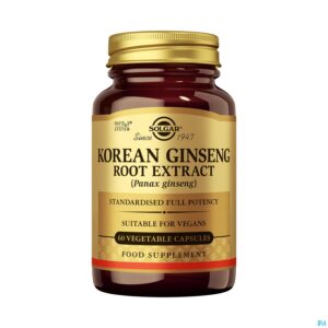 Productshot Solgar Ginseng Korean Root Extract V-caps 60