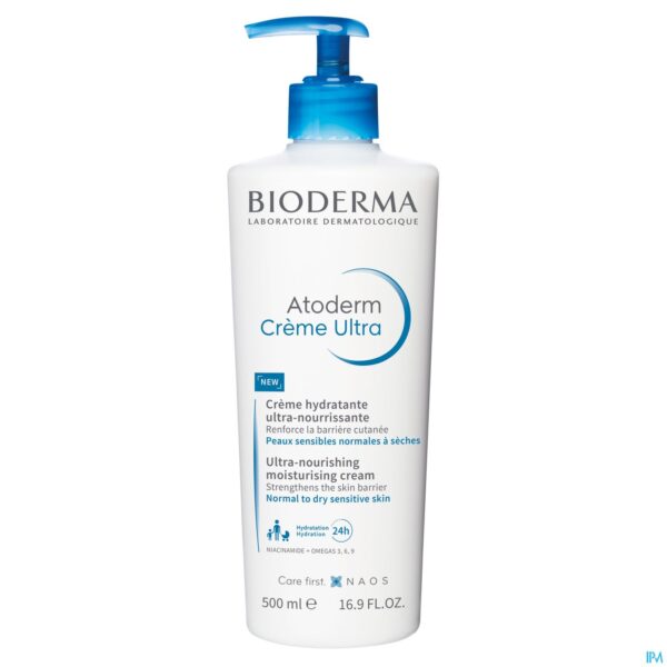 Packshot Bioderma Atoderm Creme Ultra Fl 500ml