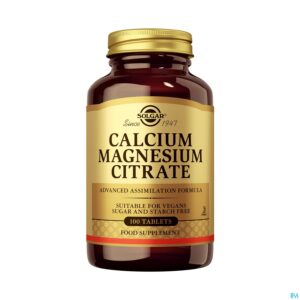 Productshot Solgar Calcium Magnesium Citraat Comp 100